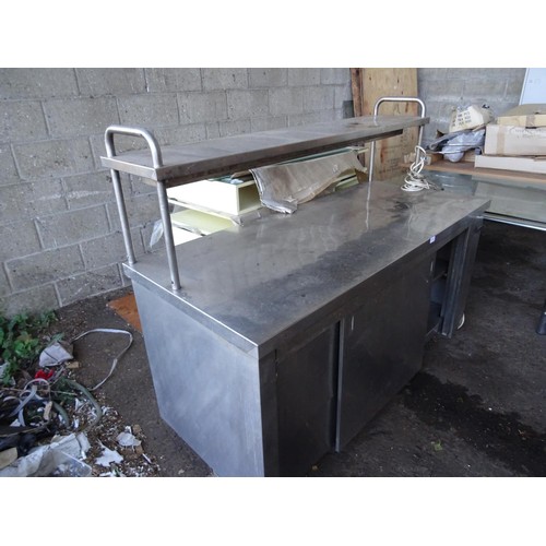 689 - Stainless steel cabinet sold for spares