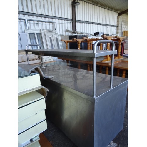 689 - Stainless steel cabinet sold for spares