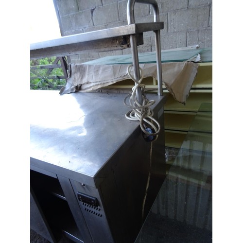 689 - Stainless steel cabinet sold for spares