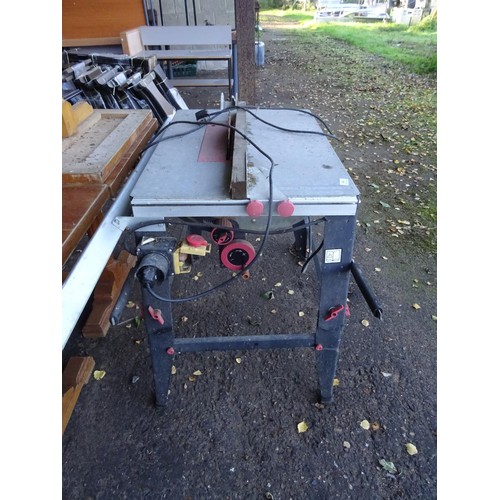 690 - Table saw bench - to be installed tested & rewired by qualified electrician