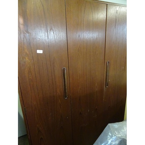 745 - Triple teak G Plan wardrobe