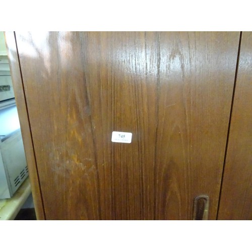 745 - Triple teak G Plan wardrobe