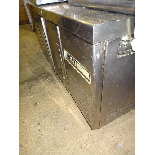 762 - Large stainless steel chiller cabinet - sold for spares