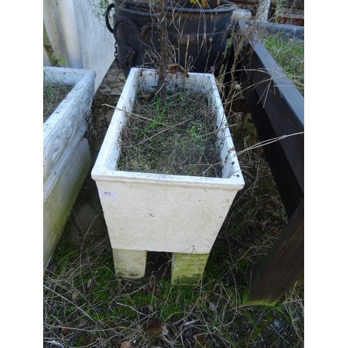 822 - Metal trough planter