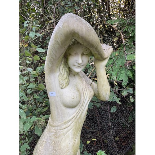 809 - Modern statue of a lady (Resin) standing 152 cm high