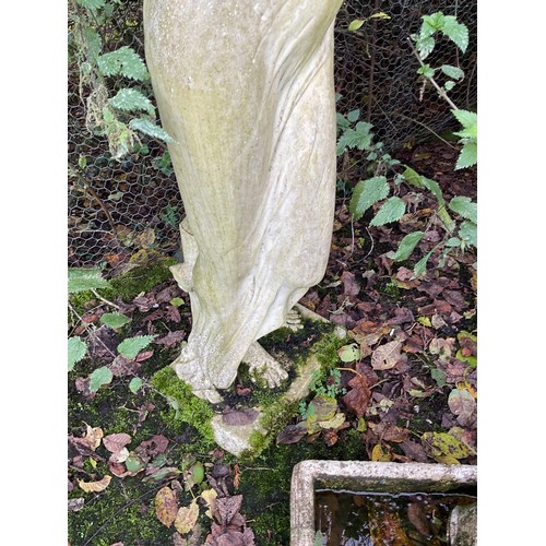 809 - Modern statue of a lady (Resin) standing 152 cm high