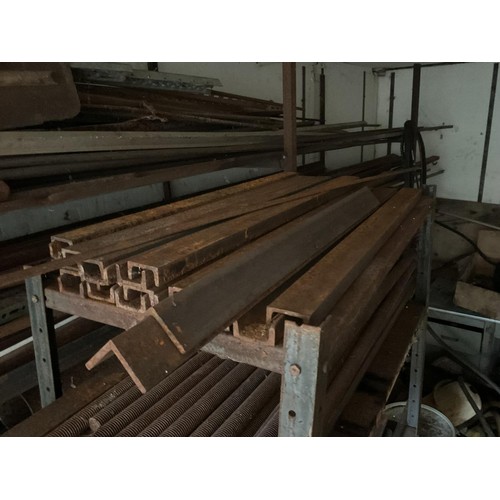 406 - Qty of threaded rods & steel bars