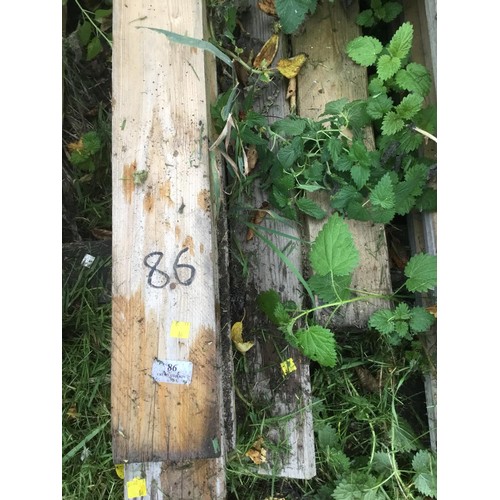 86 - Qty of long length timber, incl 4” x 1”