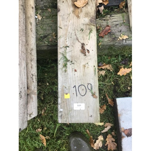 109 - Large length of 6” x4” piece of timber