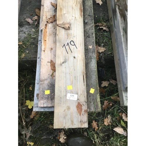 119 - 8 long length of various timber 4.5” x 2”