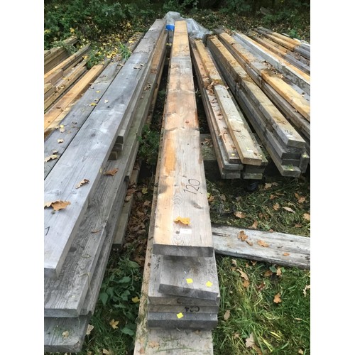 120 - Large qty of various planks mainly 7.5“ x 2“ plus others etc