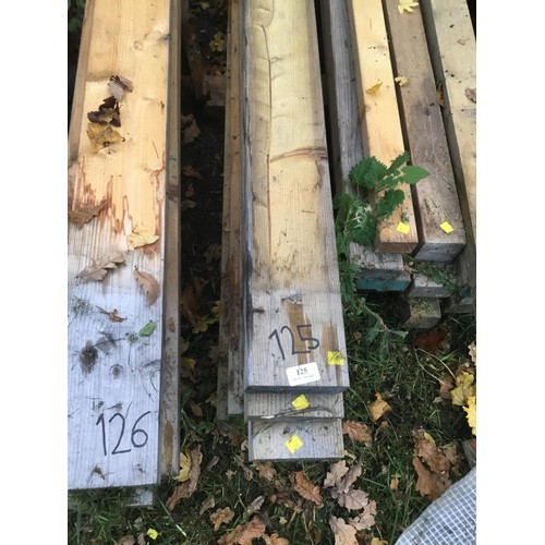 125 - 8 long lengths of 4.5” x 2” timber