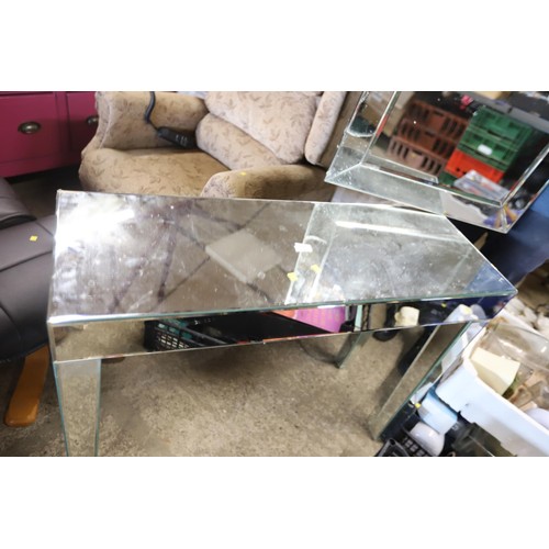 227 - Mirror table & wall mirror