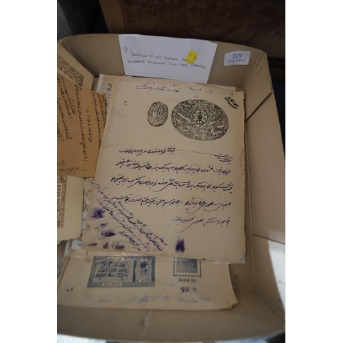 240 - Selection of old Indian court documents, incl Tonk state examples