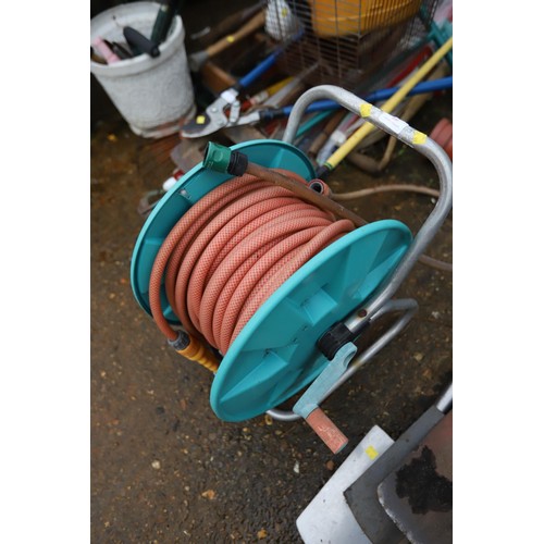 60 - Garden hose on reel