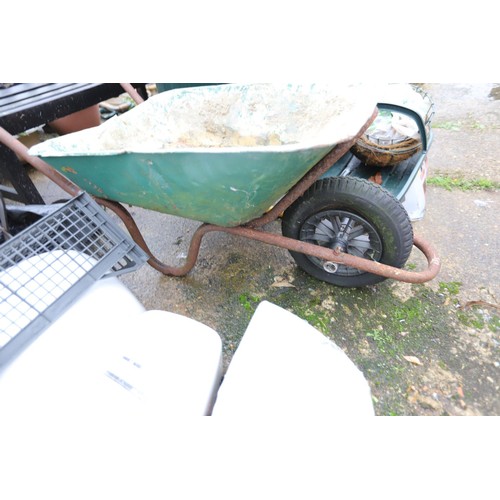 65 - Metal wheel barrow