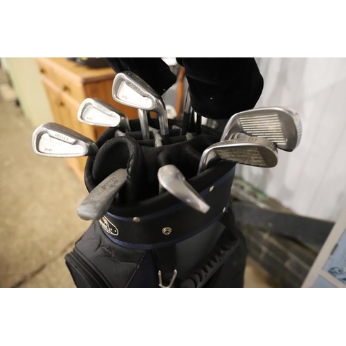 107 - Set of golf clubs & Bayhill golf bag