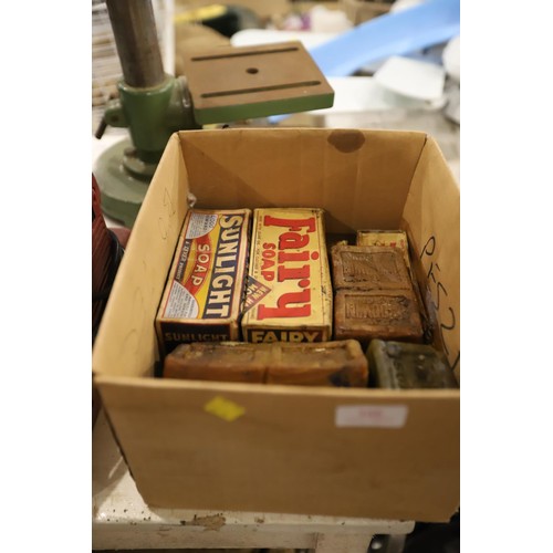 166 - Box of antique soap