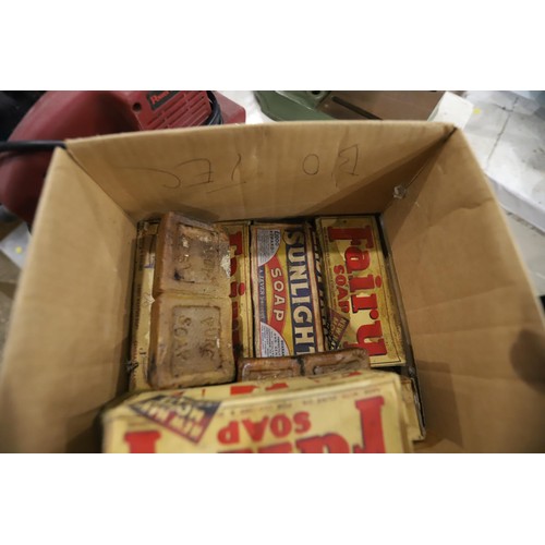 166 - Box of antique soap