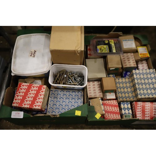 175 - 2 x boxes of various screws