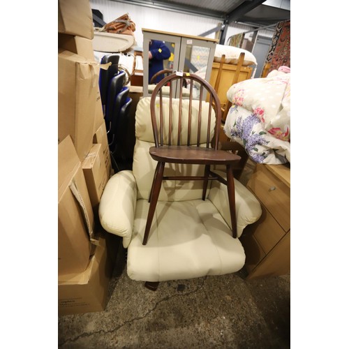 184 - Errol dining chair & a reclining chair