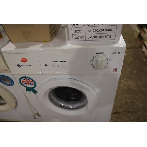 214 - White Knight tumble dryer - warranted until 12 noon Tuesday following the above sale