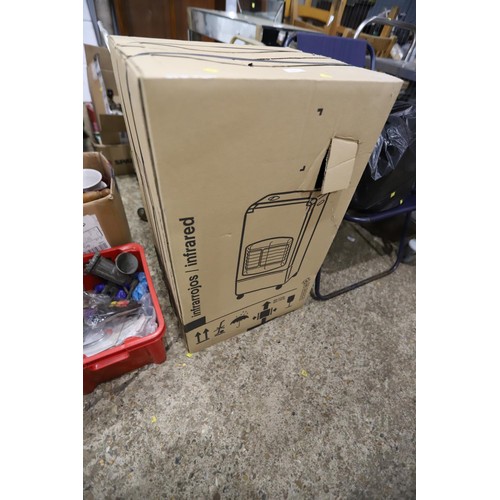 222 - As new portable bottle gas heater