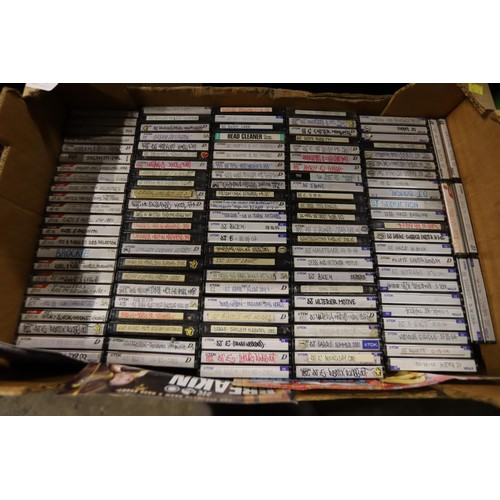 255 - 100+ re-recordable cassettes/tapes - drum & bass, hardcore, jungle, DJ sets, etc