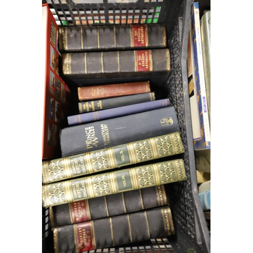 303 - 6 x trays of books