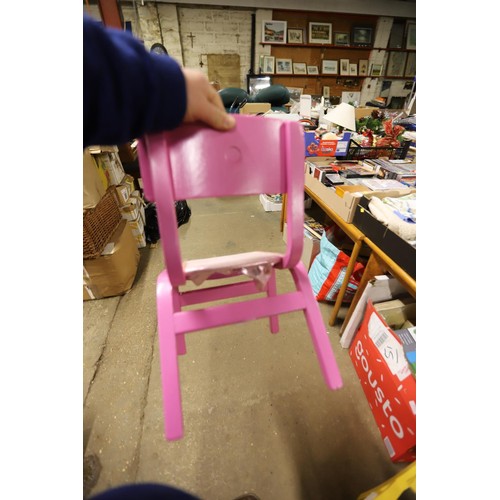 320 - 2 painted child's chairs