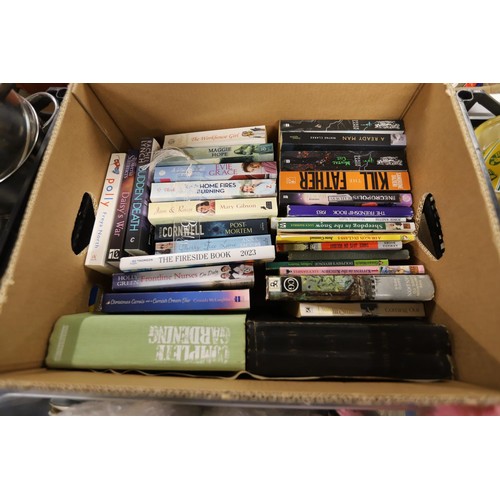 326 - Box of books & box of sundries