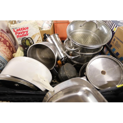 327 - 4 boxes of kitchen ware