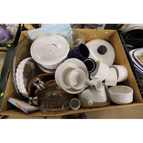 327 - 4 boxes of kitchen ware