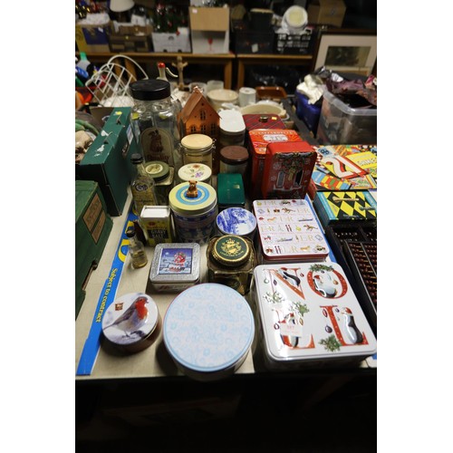 357 - Various collectable tins, jars & bottles