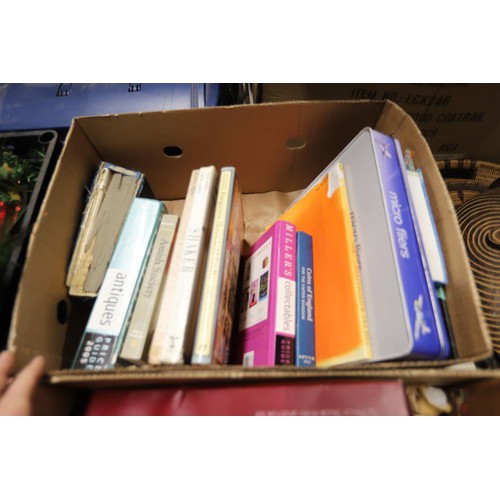 362 - Box of books & a box of sundries