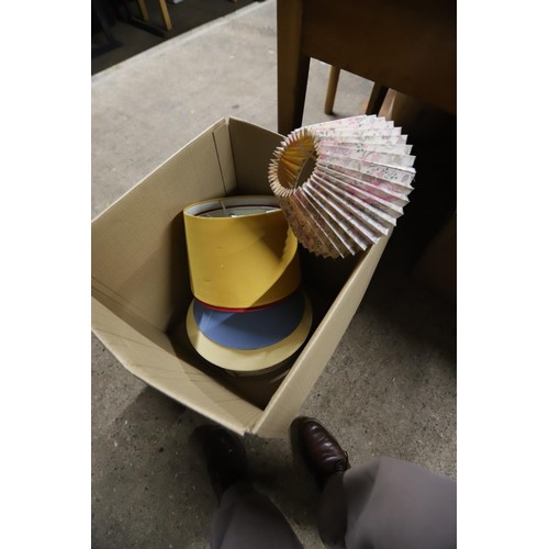 371 - 2 boxes of assorted lamp shades