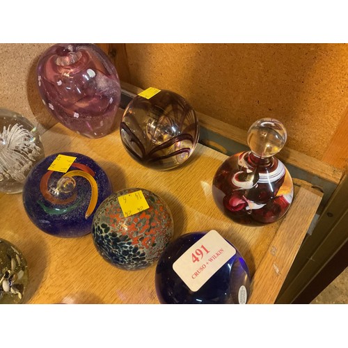 491 - Collection of paperweights