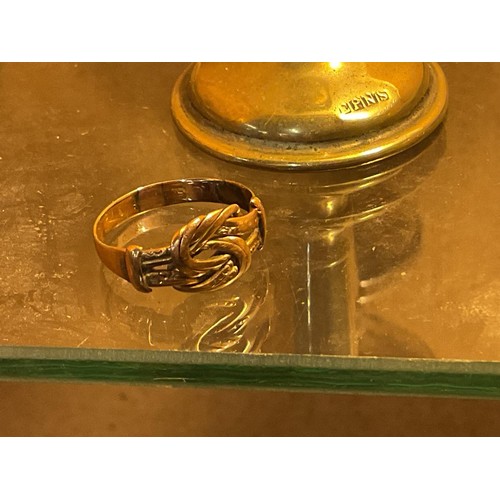 493 - 22ct gold ring - 2.2gms & 9ct gold ring - 3gms