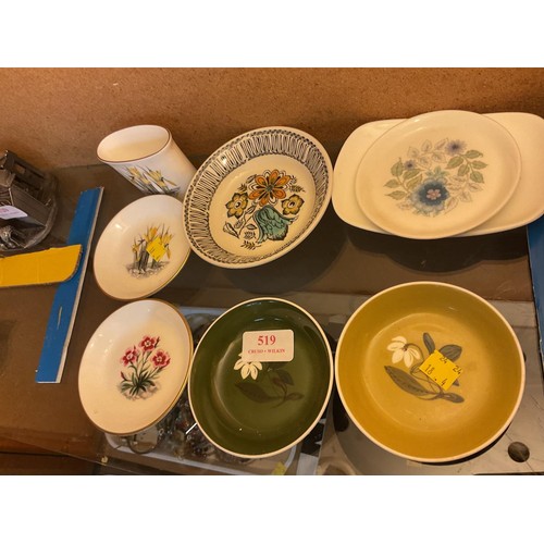 519 - Pin dishes, Susie Cooper design, Wedgwood, Royal Worcester, Kathie Winkle