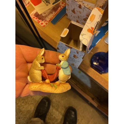 534 - 3 Beatrix Potter figures & a spoon