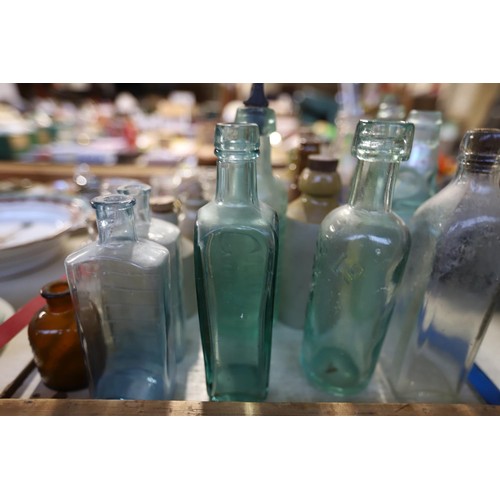 593 - Collection of bottles - glass