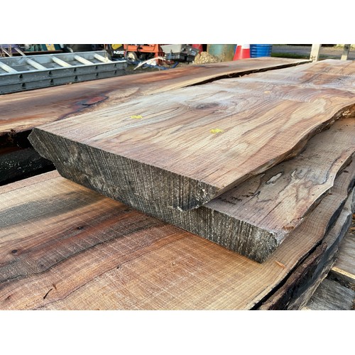 3 - 5 foot spalted sycamore timber boards x2