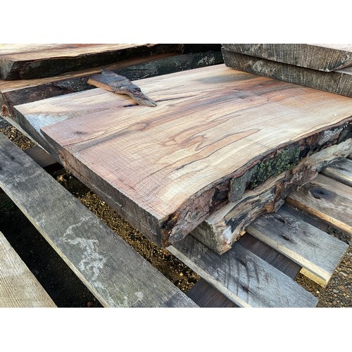 4 - 10 foot spalted sycamore timber boards x2