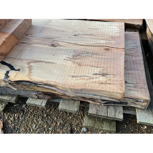 4 - 10 foot spalted sycamore timber boards x2