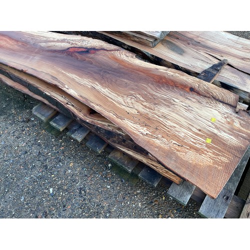 5 - 10 foot spalted beech timber boards x3