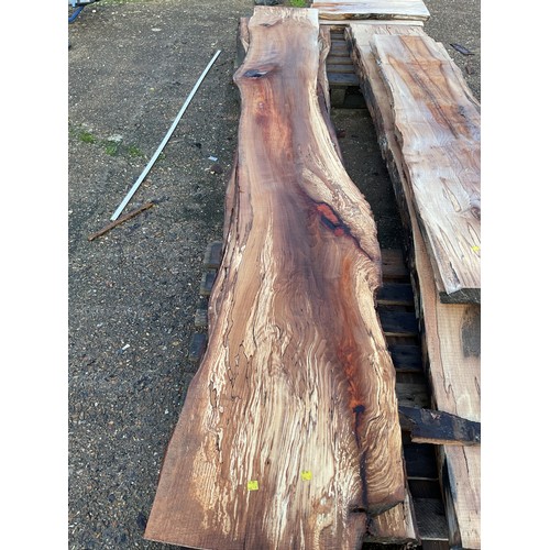 5 - 10 foot spalted beech timber boards x3