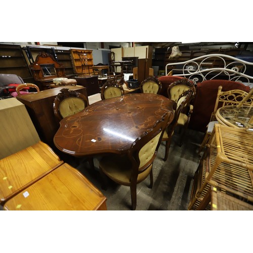 588 - Italian table & 6 chairs