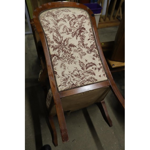 606 - Occasional Victorian style easy chair