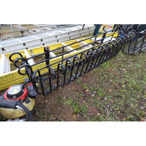 41 - 2 heavy wrought iron window planters