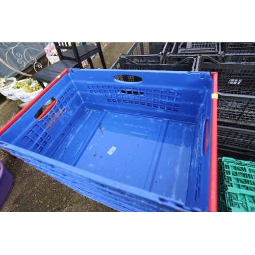 63 - 10 plastic crates